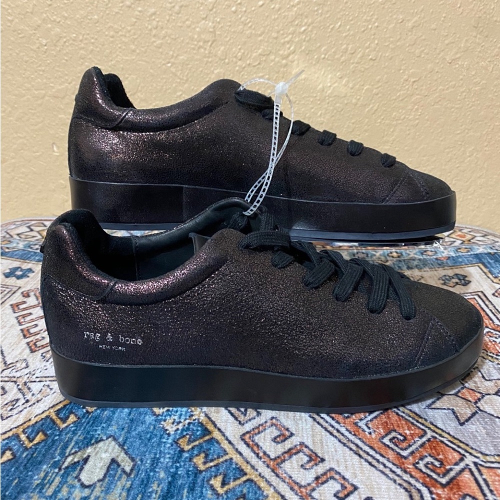 Rag & Bone Copper Brown Metallic Fashion Sneaker Shoe Size 8